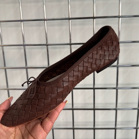 Loeffler Randall Landry Chocolate Woven Ballet Flat Womens size 9.5 - Picture 3 of 10